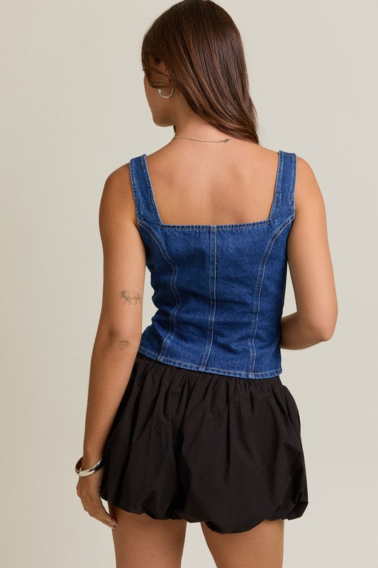 Suzy Denim Top