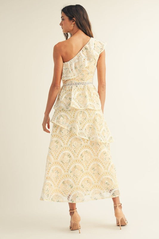 Kelly Ruffled Midi Dress