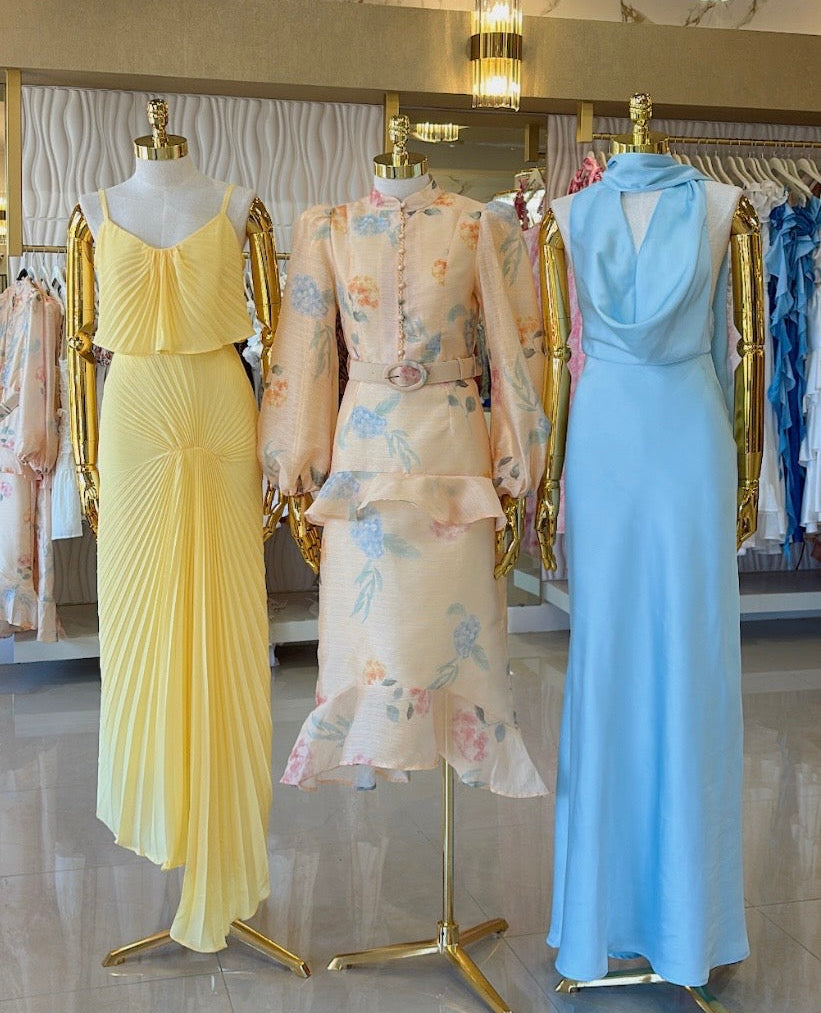 Lina Yellow Maxi Dress