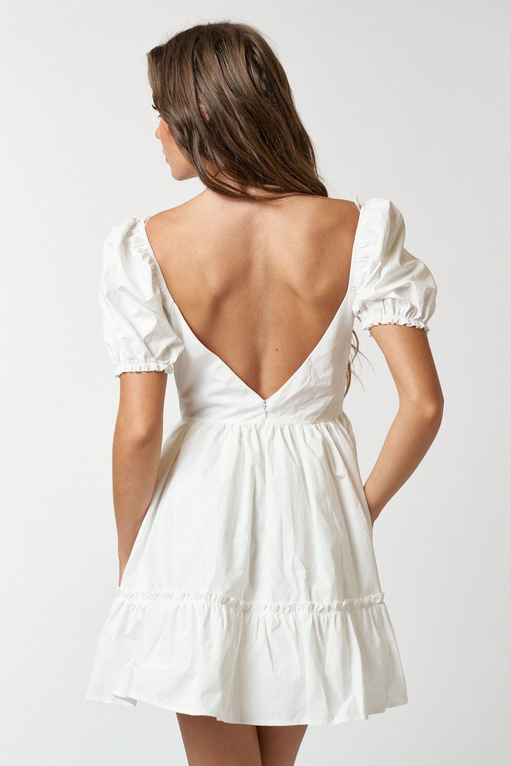 Puff Sleeve Babydoll Dress