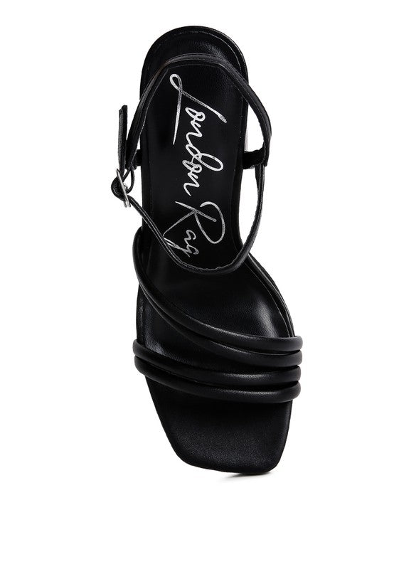 High Heel Platform Strappy Sandals - ONLINE ONLY