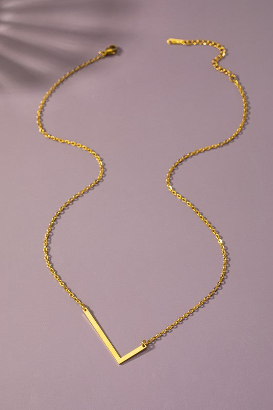 Large Initial Pendant Necklace - ONLINE ONLY