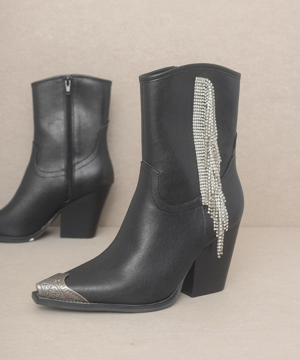 Rhinestone Fringe Boots - ONLINE ONLY