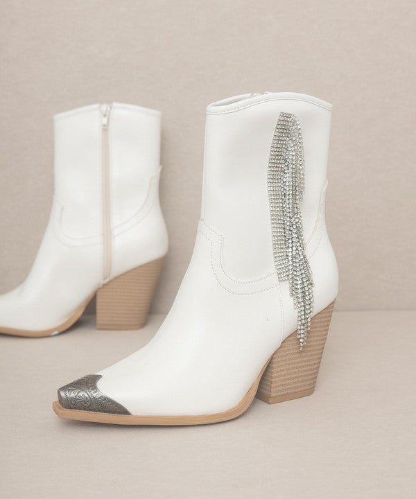 Rhinestone Fringe Boots - ONLINE ONLY