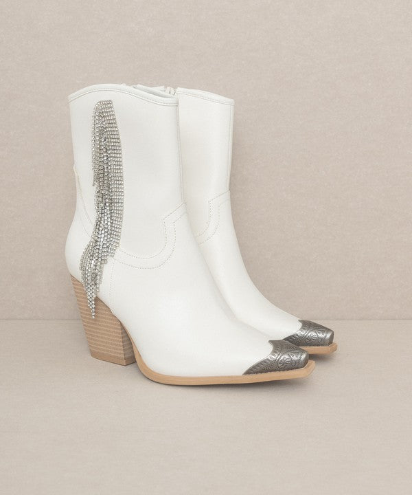 Rhinestone Fringe Boots - ONLINE ONLY