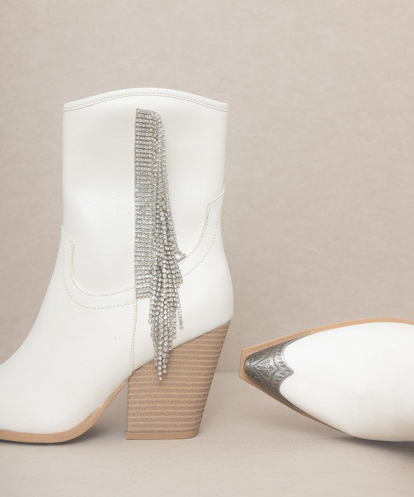 Rhinestone Fringe Boots - ONLINE ONLY