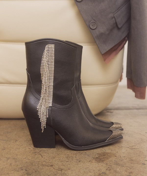 Rhinestone Fringe Boots - ONLINE ONLY