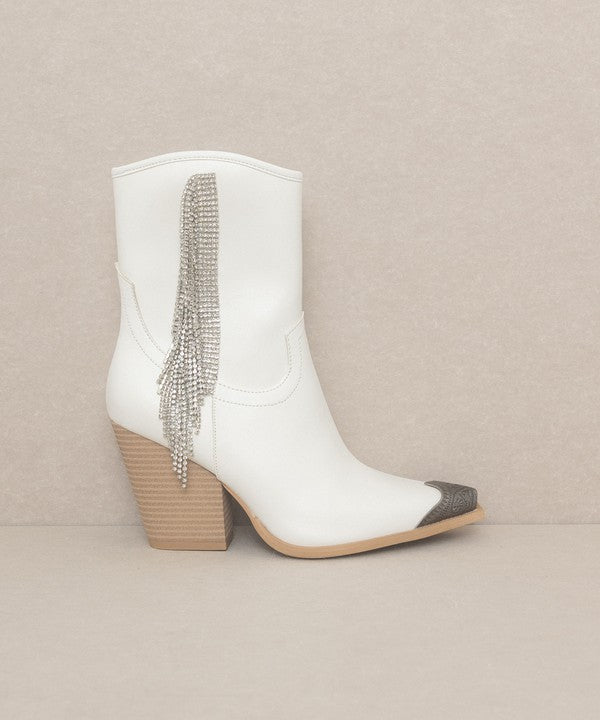 Rhinestone Fringe Boots - ONLINE ONLY