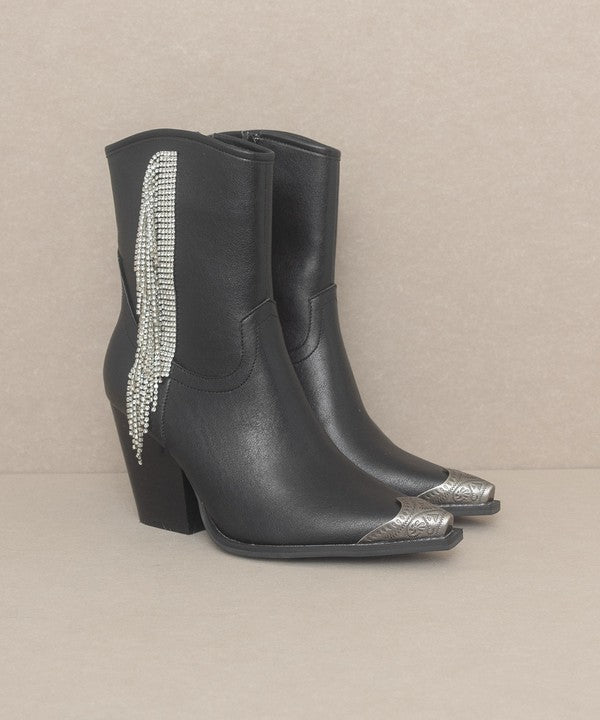 Rhinestone Fringe Boots - ONLINE ONLY