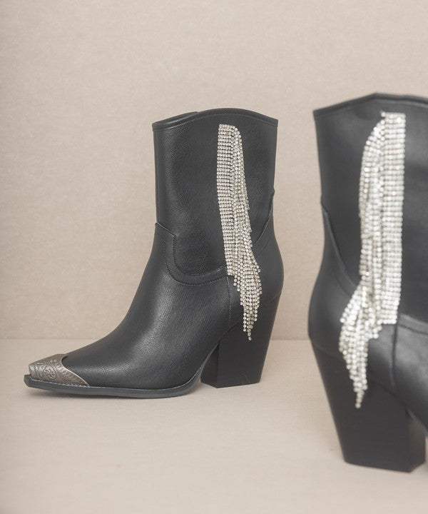 Rhinestone Fringe Boots - ONLINE ONLY