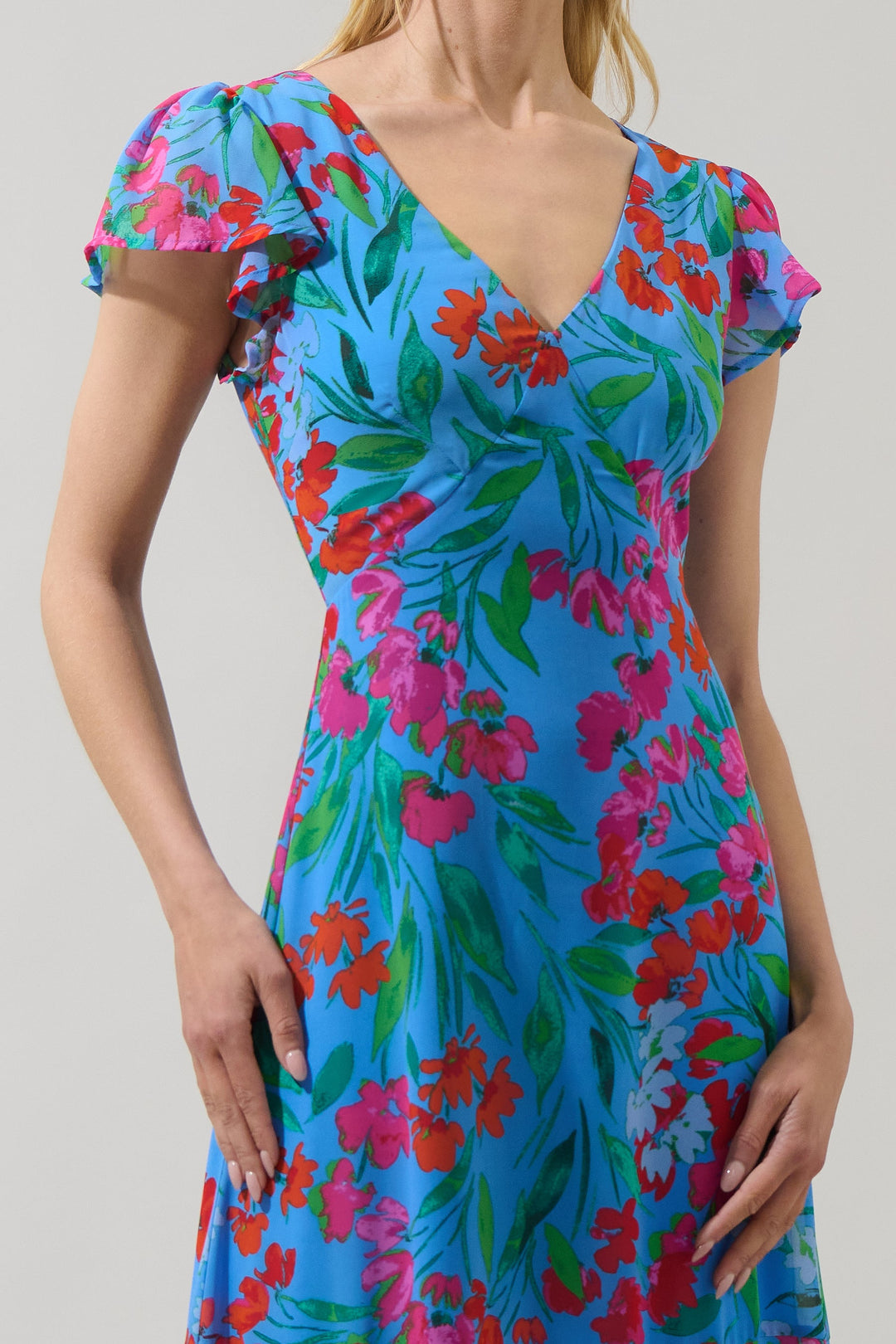 Ailen Floral Midi Dress