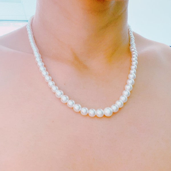 Queen Liz Graduated Pearl Necklace - ONLINE ONLY