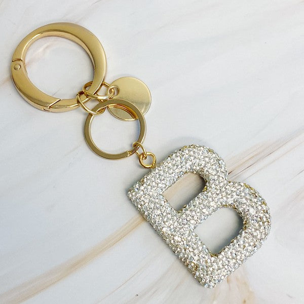 It Girl Glam Initial Key Chain - ONLINE ONLY