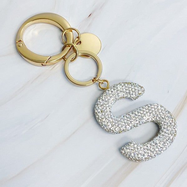 It Girl Glam Initial Key Chain - ONLINE ONLY