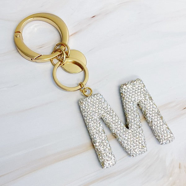 It Girl Glam Initial Key Chain - ONLINE ONLY