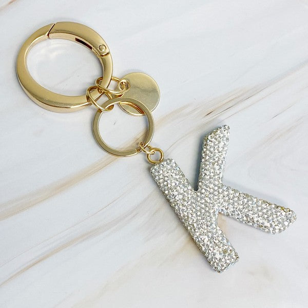 It Girl Glam Initial Key Chain - ONLINE ONLY