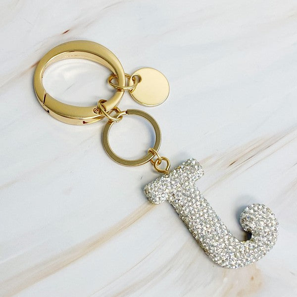 It Girl Glam Initial Key Chain - ONLINE ONLY