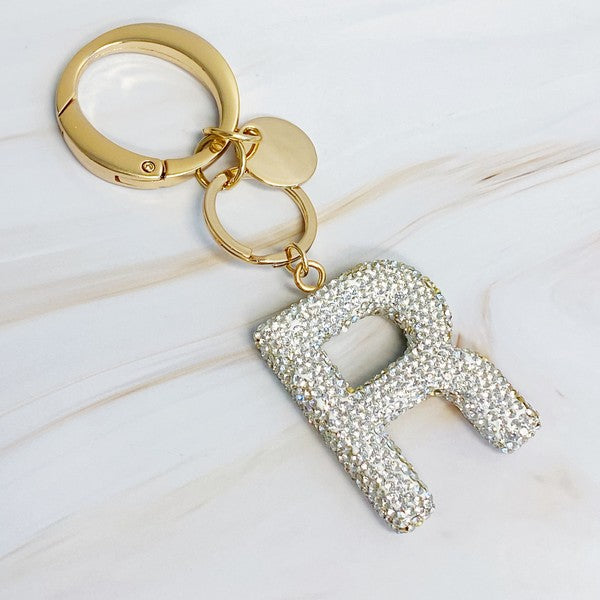 It Girl Glam Initial Key Chain - ONLINE ONLY