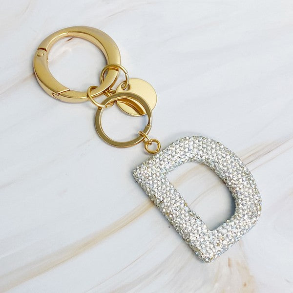 It Girl Glam Initial Key Chain - ONLINE ONLY