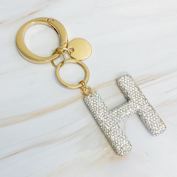 It Girl Glam Initial Key Chain - ONLINE ONLY