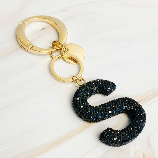 It Girl Glam Initial Key Chain - ONLINE ONLY