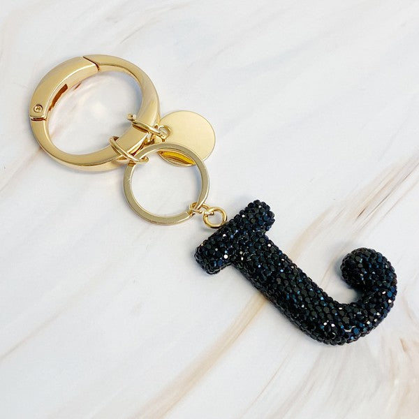 It Girl Glam Initial Key Chain - ONLINE ONLY