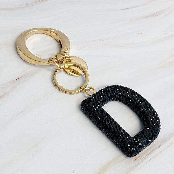 It Girl Glam Initial Key Chain - ONLINE ONLY