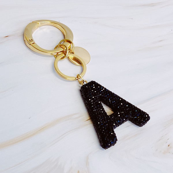 It Girl Glam Initial Key Chain - ONLINE ONLY