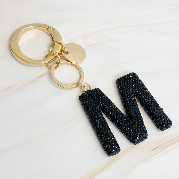 It Girl Glam Initial Key Chain - ONLINE ONLY