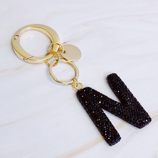 It Girl Glam Initial Key Chain - ONLINE ONLY