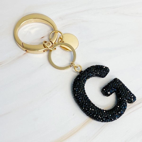 It Girl Glam Initial Key Chain - ONLINE ONLY