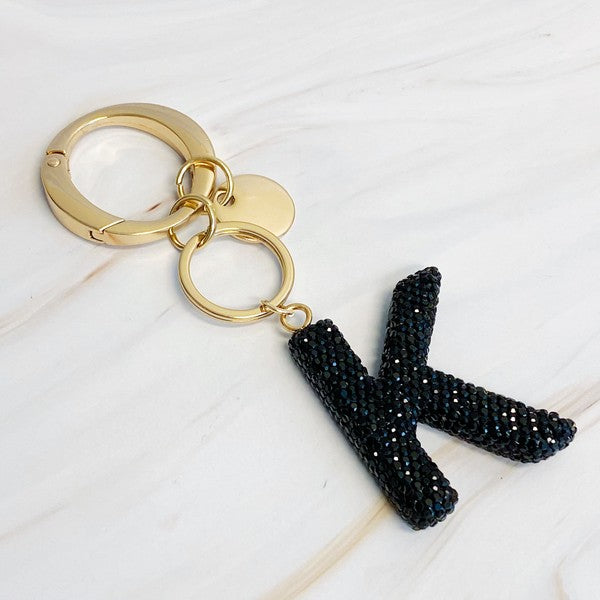 It Girl Glam Initial Key Chain - ONLINE ONLY