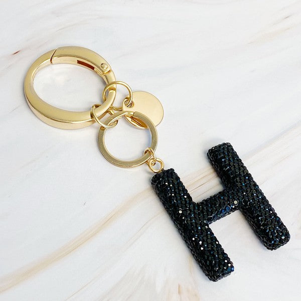 It Girl Glam Initial Key Chain - ONLINE ONLY