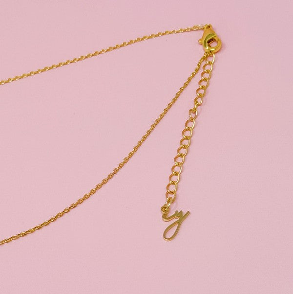 Crystal Bubble Initial Necklace - ONLINE ONLY