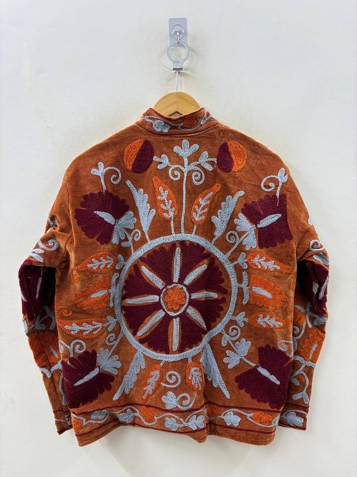 The Bloom -Hand-Embroidered Velvet Jacket