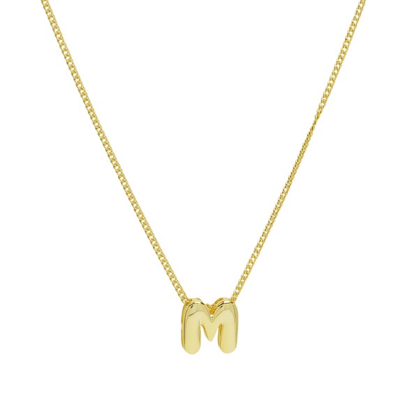 Mini Bubble Initial Letter Necklace - ONLINE ONLY