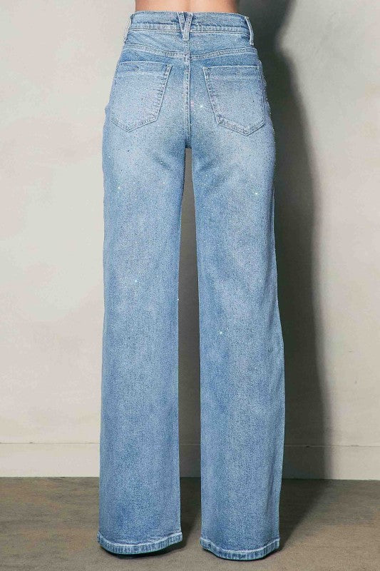 Zara Rhinestone Jeans - PREORDER 10/09