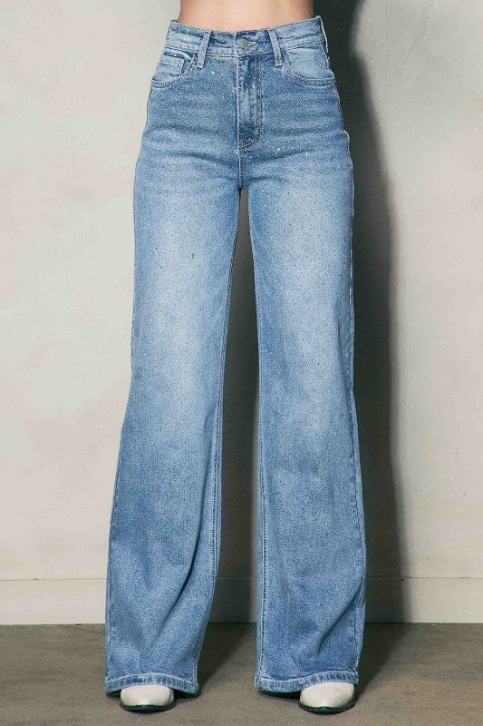 Zara Rhinestone Jeans - PREORDER 10/09