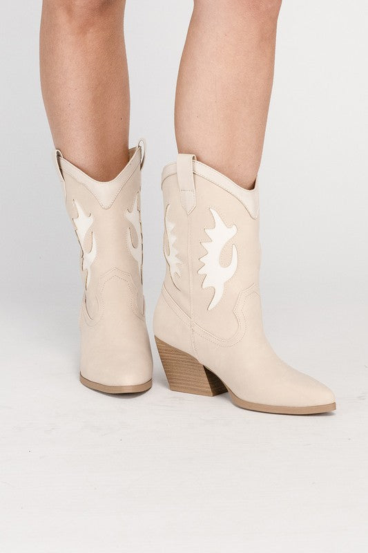 Western High Ankle Boots