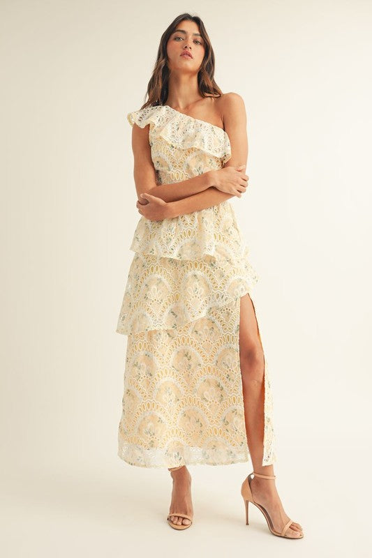 Kelly Ruffled Midi Dress