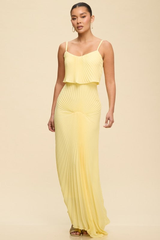 Lina Yellow Maxi Dress