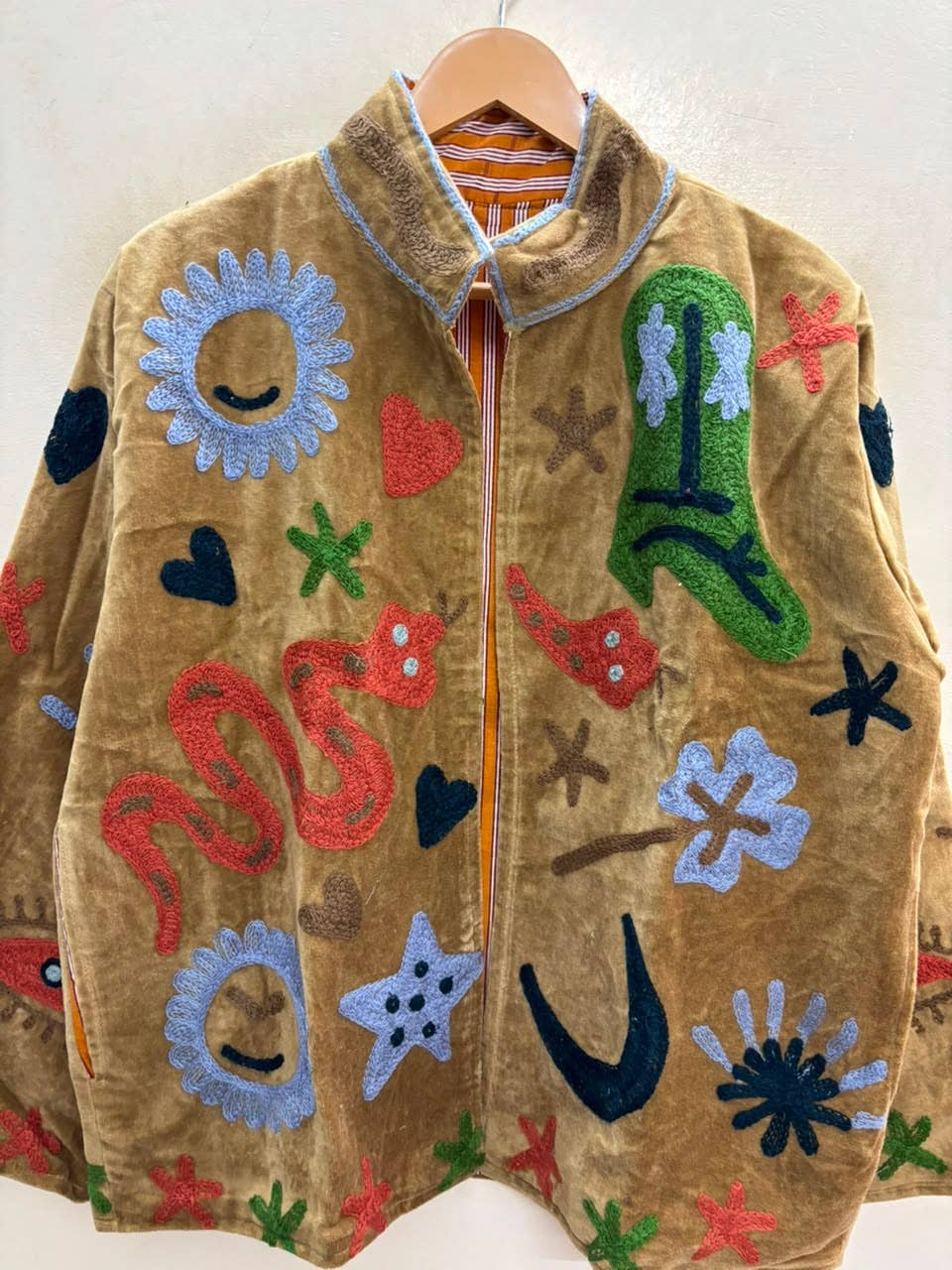The Desert Hand-Embroidered Velvet Jacket