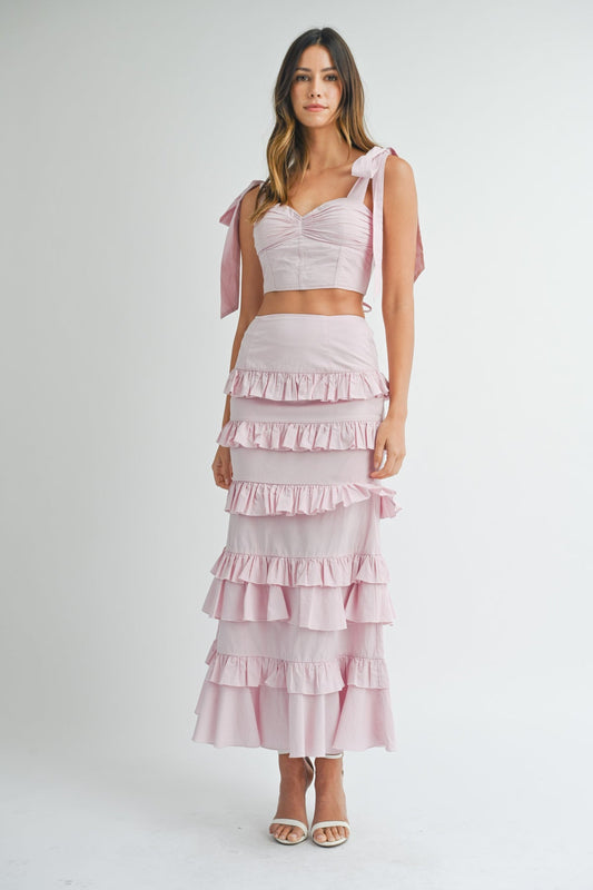 Mirella Mauve Two Piece Set