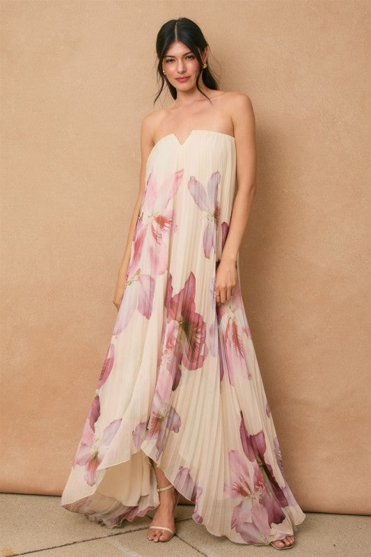 Orquidea Pleated Dress - Preorder