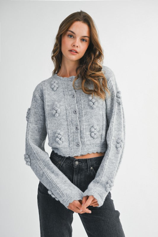Jacqueline Pom Pom Detail Cardigan