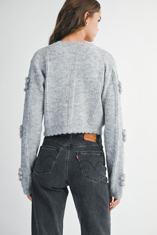 Jacqueline Pom Pom Detail Cardigan