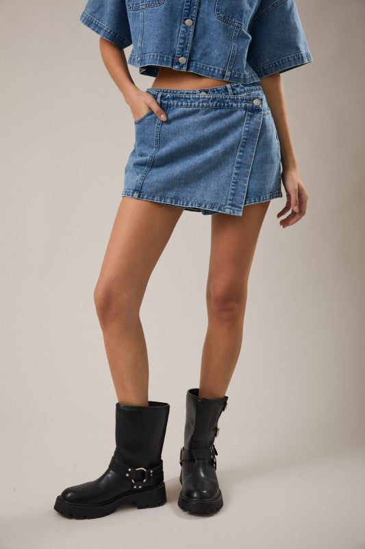 Mirna Denim Skort