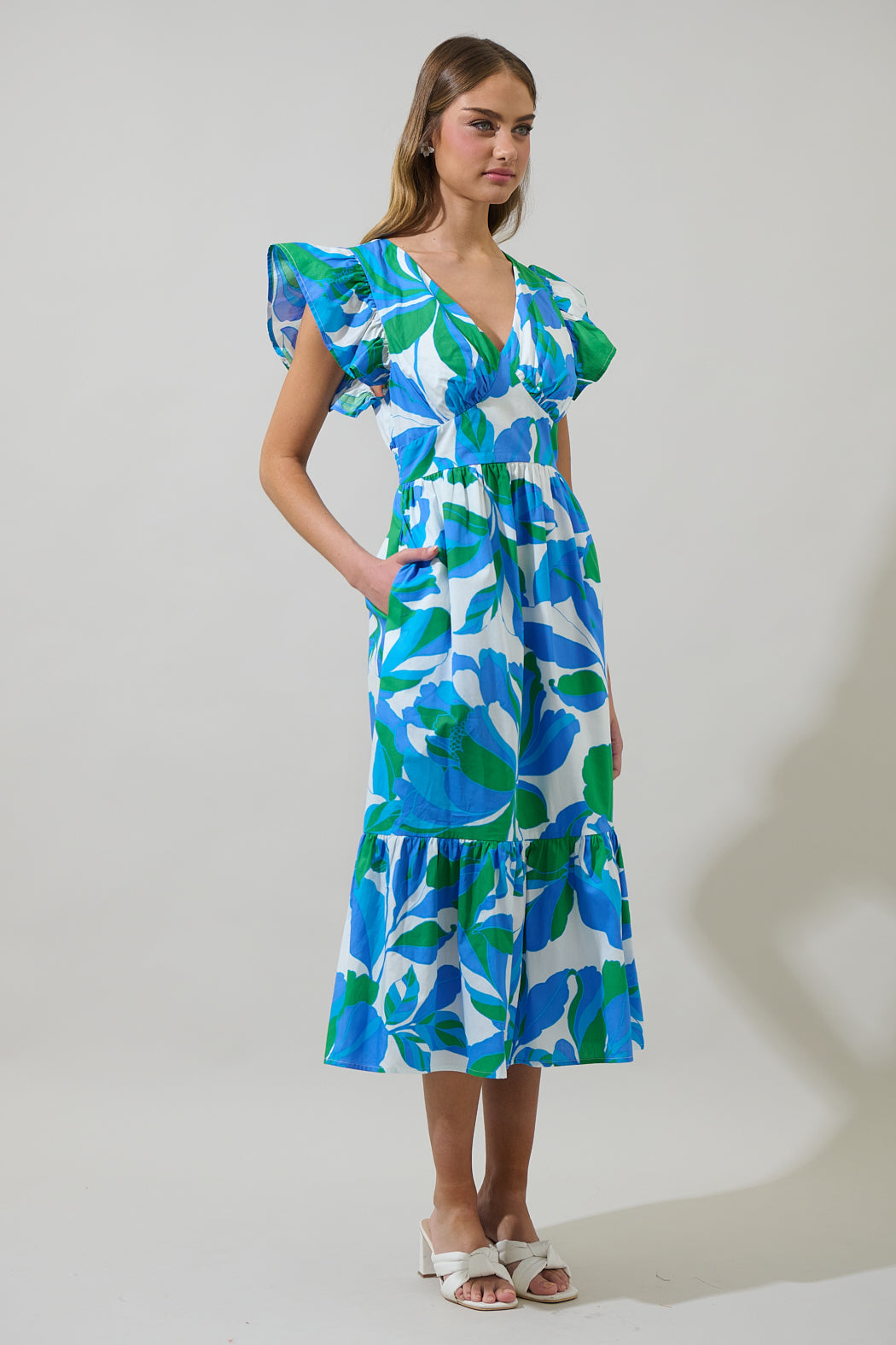Alara Printed Midi Dress
