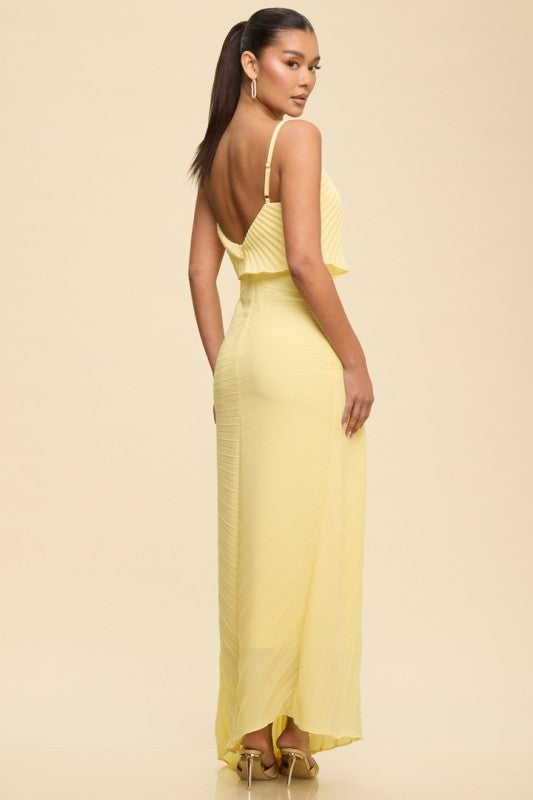 Lina Yellow Maxi Dress
