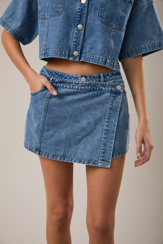 Mirna Denim Skort